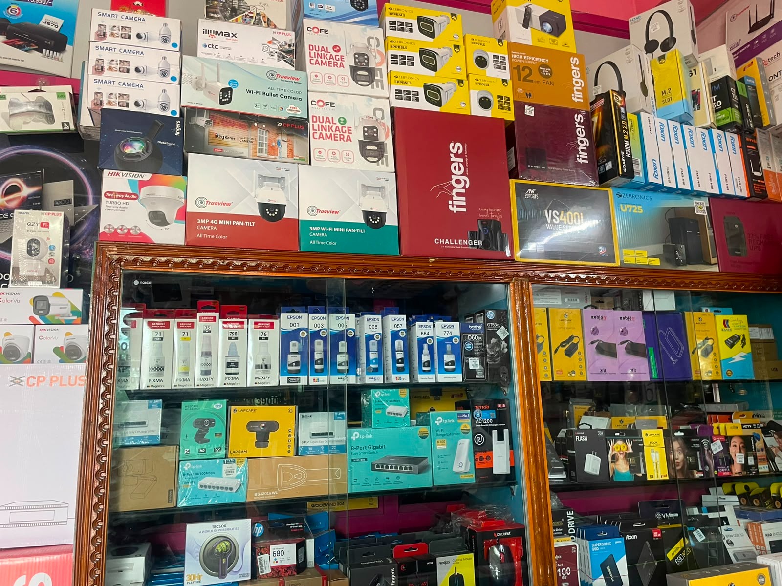 Inside SRS Computers, Perambalur — shelf 3