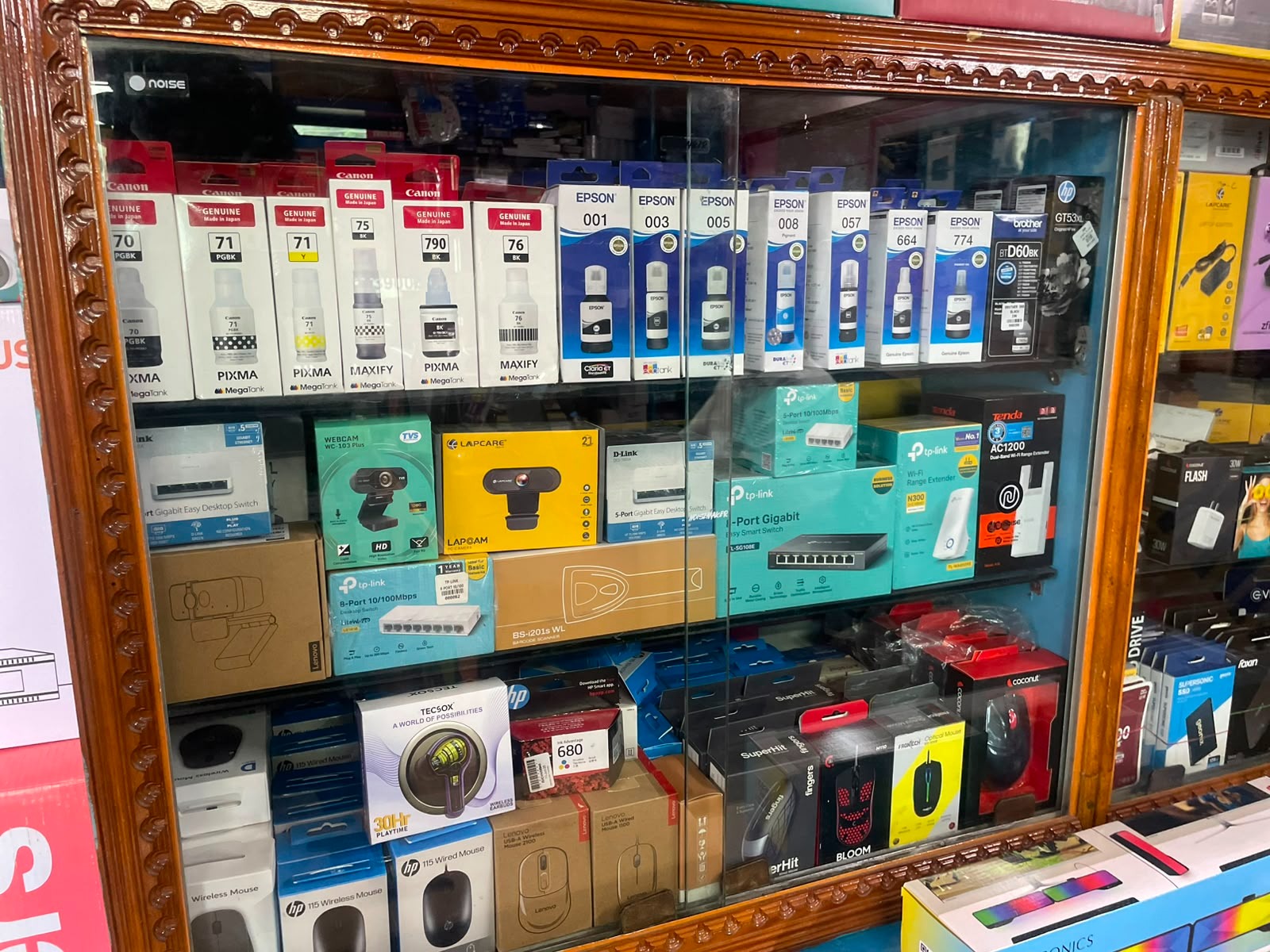 Inside SRS Computers, Perambalur — shelf 8